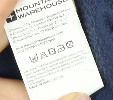 Mountain Warehouse Women's Blue Fleece Sweatshirt Size 12