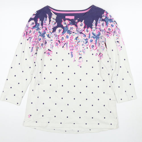 Joules Women's Multicoloured 3/4 Sleeve T-Shirt Size 12