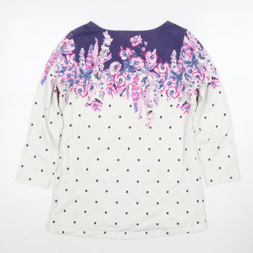 Joules Women's Multicoloured 3/4 Sleeve T-Shirt Size 12