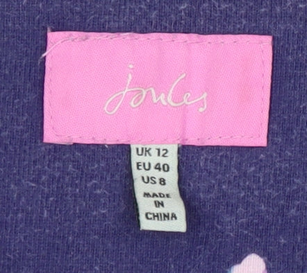 Joules Women's Multicoloured 3/4 Sleeve T-Shirt Size 12