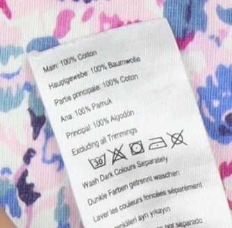 Joules Women's Multicoloured 3/4 Sleeve T-Shirt Size 12