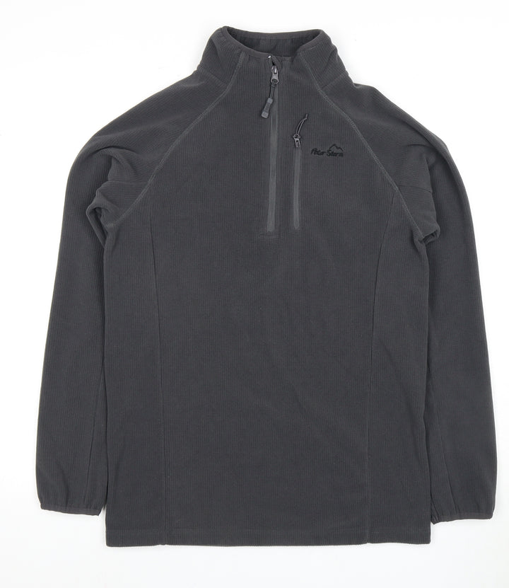 Peter Storm Men's Grey 1/4 Zip Fleece Sweatshirt XS