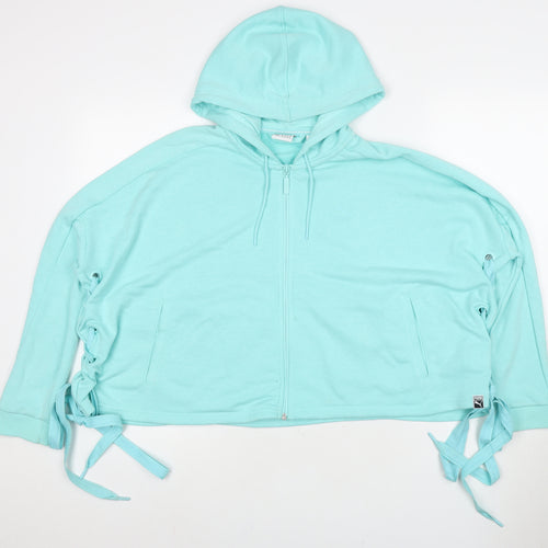 Puma Women's Blue Hooded Cape Hoodie Size 12