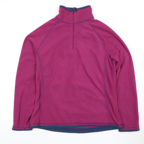 Mountain Warehouse Women's Purple Fleece Pullover, Size 12