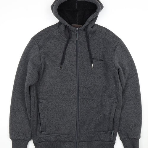 Mountain Warehouse Men's Grey Full Zip Hoodie, M