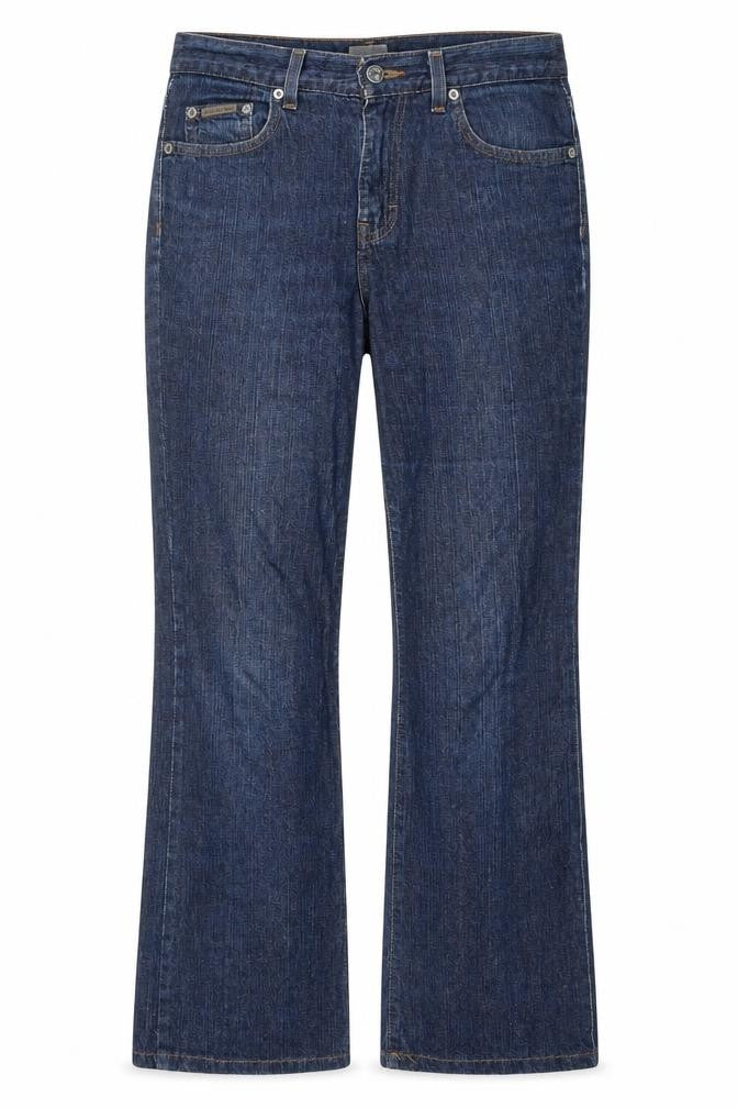 Calvin Klein Women's Blue Straight Jeans 7 Slim