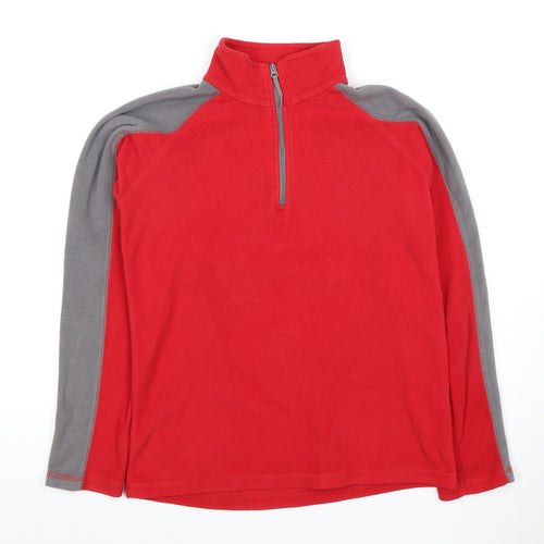 Mountain Warehouse Boys Red Full Zip Hoodie, Size 11-12 Years