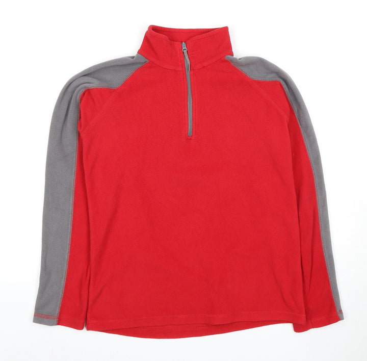 Mountain Warehouse Boys Red Full Zip Hoodie, Size 11-12 Years