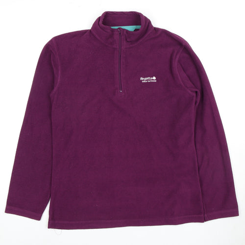 Regatta Women Purple Fleece Pullover Sweatshirt Size 8