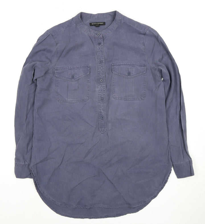 Banana Republic Women's XS Blue Button-Up Shirt