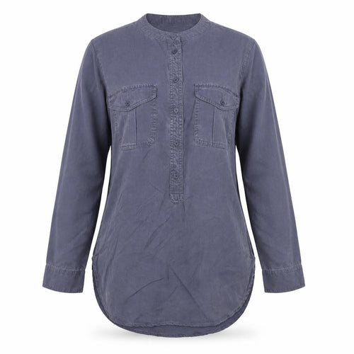 Banana Republic Women's XS Blue Button-Up Shirt