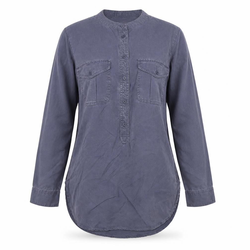 Banana Republic Women's XS Blue Button-Up Shirt
