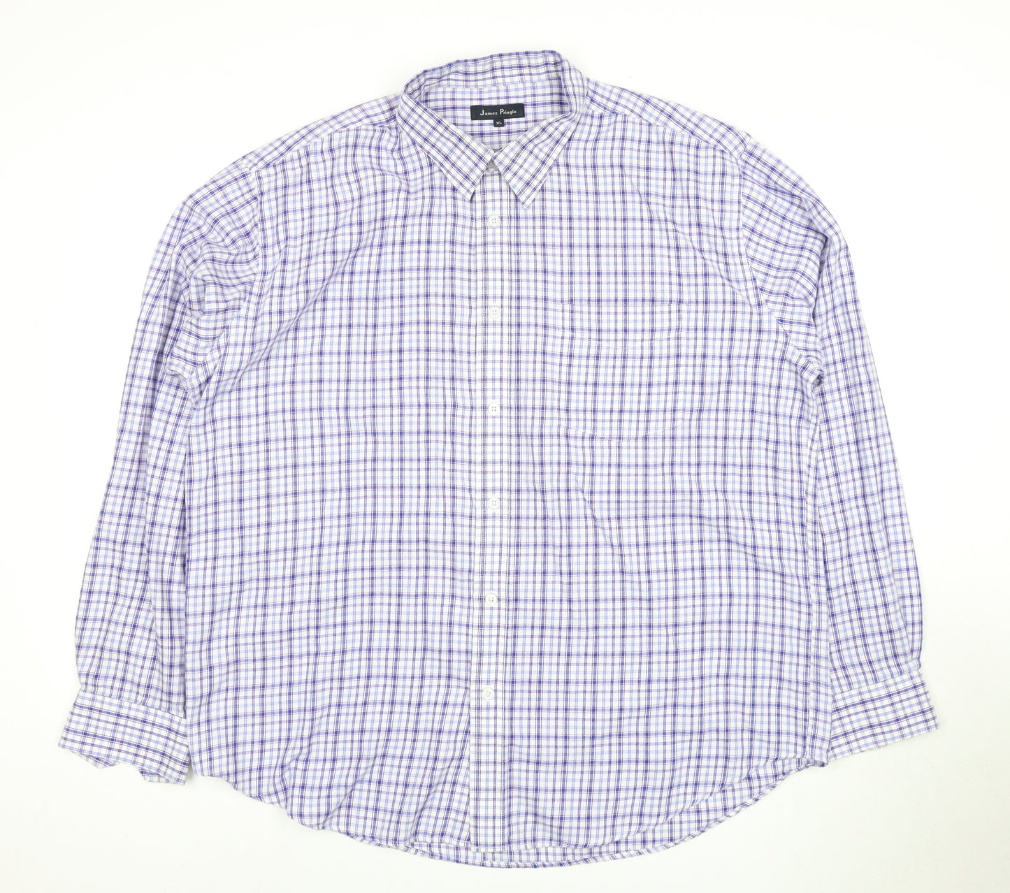 James Pringle Men's XL Checkered Casual Shirt Multicoloured