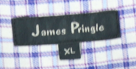 James Pringle Men's XL Checkered Casual Shirt Multicoloured