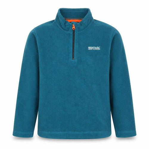 Regatta Girls' Blue 1/2 Zip Outdoor Fleece Hoodie, 9-10 Years