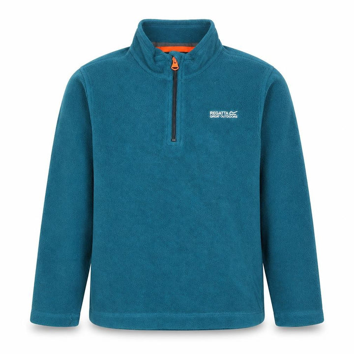 Regatta Girls' Blue 1/2 Zip Outdoor Fleece Hoodie, 9-10 Years