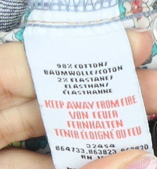 Mini Boden Girls Blue Jeans, Size 3 Years, Light Wash