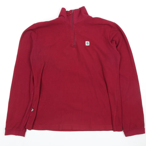 Mountain Warehouse Women's Red Fleece Pullover, Size 14