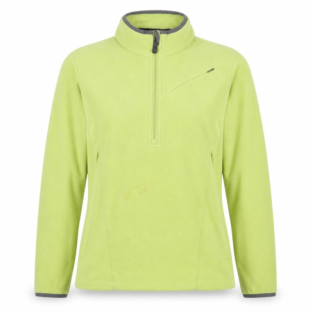 Front view of Columbia Women's Green Medium Fleece Sweatshirt