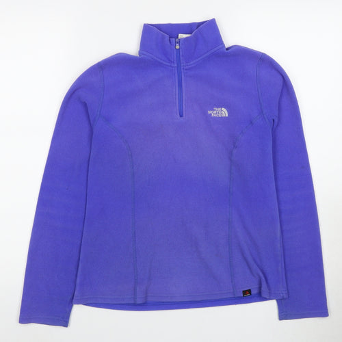 The North Face Women's Purple Fleece Pullover Sweatshirt M