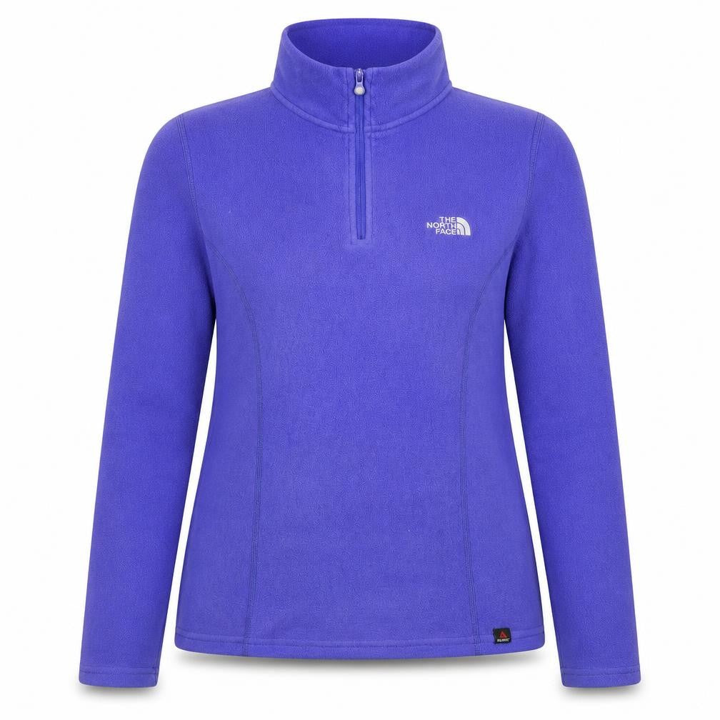 Front view of The North Face Women's Purple Fleece Pullover Sweatshirt M