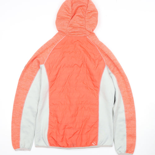 Regatta Women's Orange Puffer Jacket Size 12 Casual Hooded