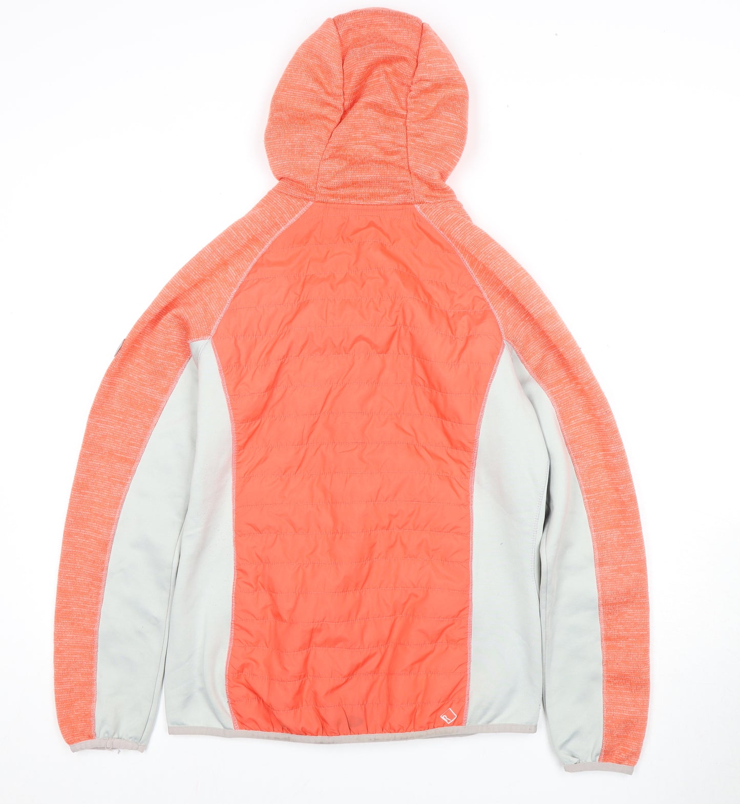 Regatta Women's Orange Puffer Jacket Size 12 Casual Hooded