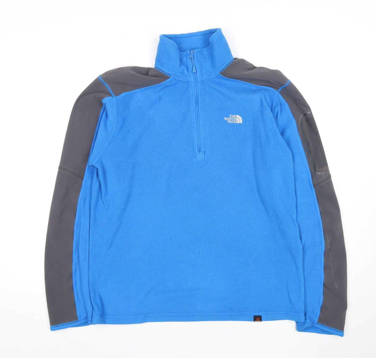 The North Face Men's Blue 1/4 Zip Fleece Sweatshirt S