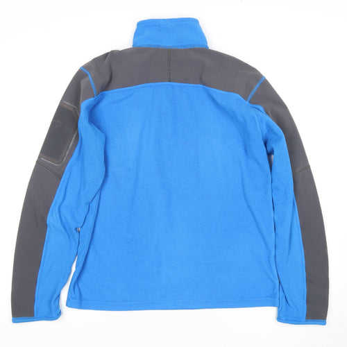 The North Face Men's Blue 1/4 Zip Fleece Sweatshirt S