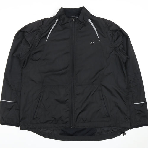 Champion Women's Black Regular Fit Basic Jacket Size 18