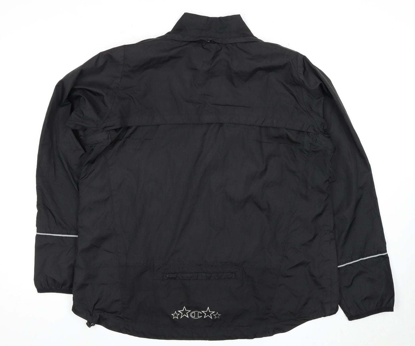 Champion Women's Black Regular Fit Basic Jacket Size 18