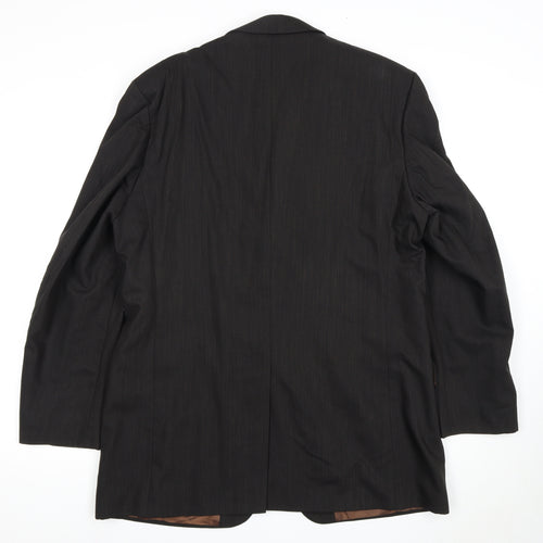Jeff Banks Men's Black Wool Blazer Jacket Size 42R
