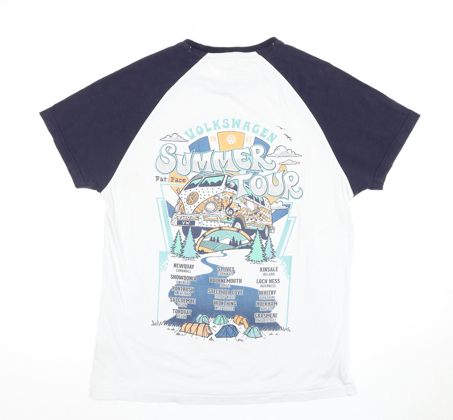 Fat Face Men's M Multi Summer Tour T-Shirt