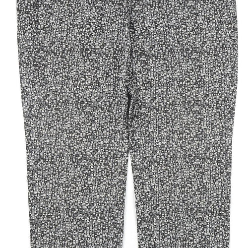 L.K. Bennett Women's White Geometric Trousers UK 8