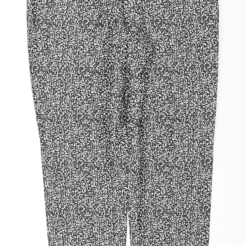L.K. Bennett Women's White Geometric Trousers UK 8