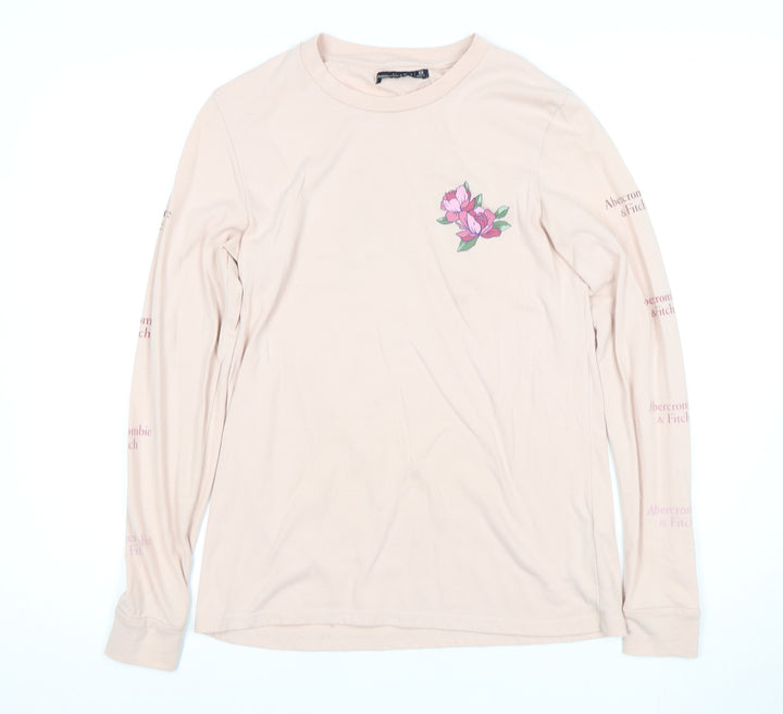 Abercrombie & Fitch Women's Beige XS Long Sleeve T-Shirt