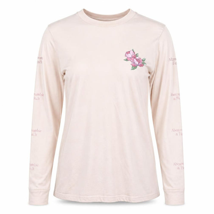 Abercrombie & Fitch Women's Beige XS Long Sleeve T-Shirt