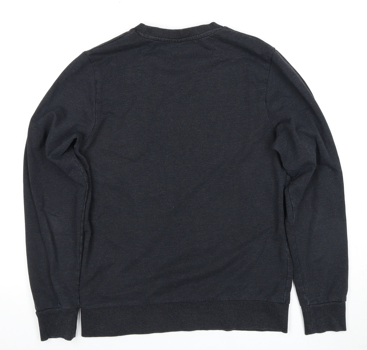 Jack & Jones Men's Black Graphic Pullover Sweatshirt S
