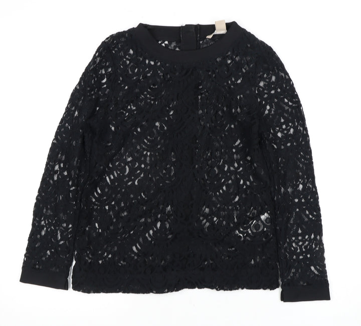 Banana Republic Women's Black Lace Blouse XS