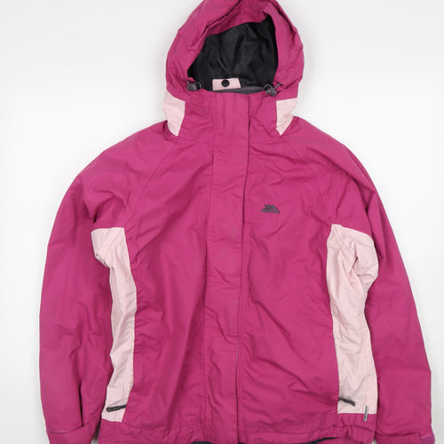 Trespass Women’s Pink Hooded Jacket Size 12
