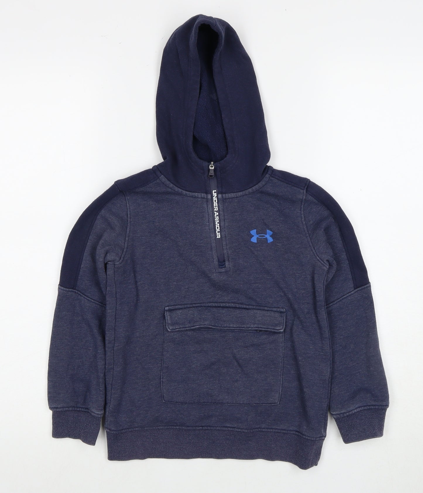 Under Armour Boys Blue Hoodie, Zip, 5-6 Years, Sports Style