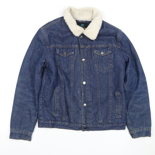 Firetrap Girls Blue Denim Jacket Size 11-12 Lined Casual