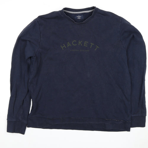 Hackett Men's Blue XL Classic Pullover Sweatshirt