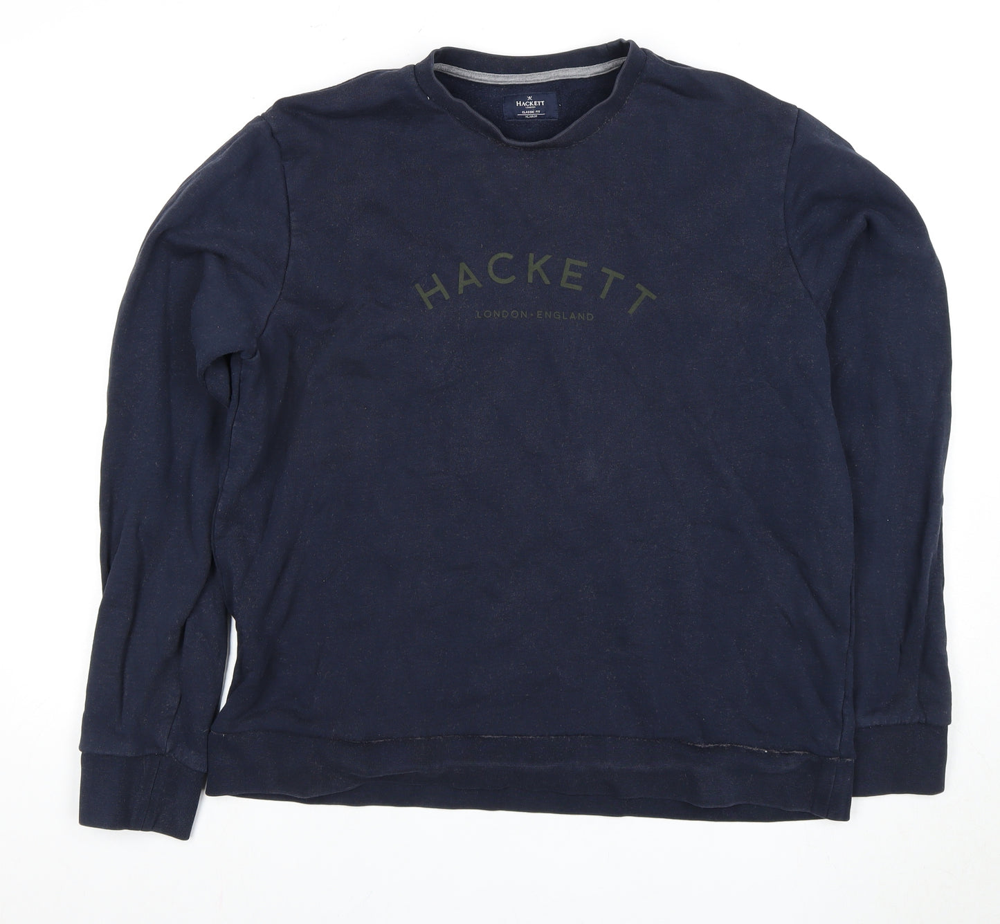 Hackett Men's Blue XL Classic Pullover Sweatshirt
