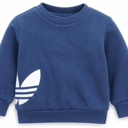 Adidas Unisex Baby Blue Long Sleeve Sweatshirt 3-6 Months