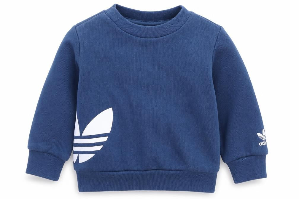 Adidas Unisex Baby Blue Long Sleeve Sweatshirt 3-6 Months