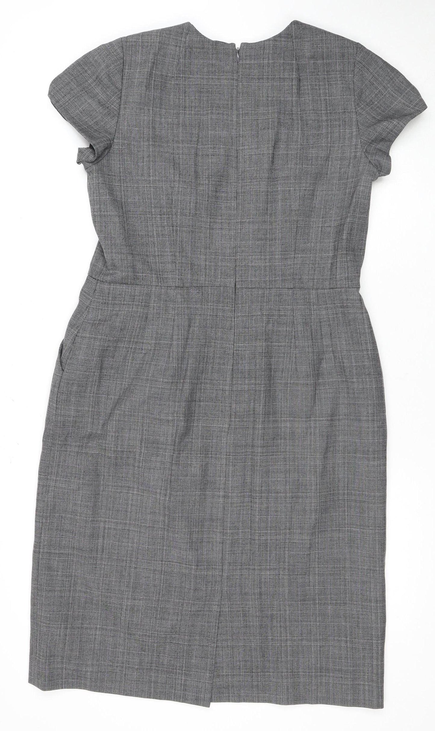 Banana Republic Women's Grey Sheath Dress, Size 12