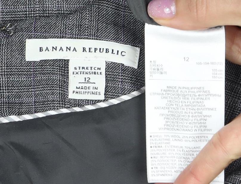 Banana Republic Women's Grey Sheath Dress, Size 12
