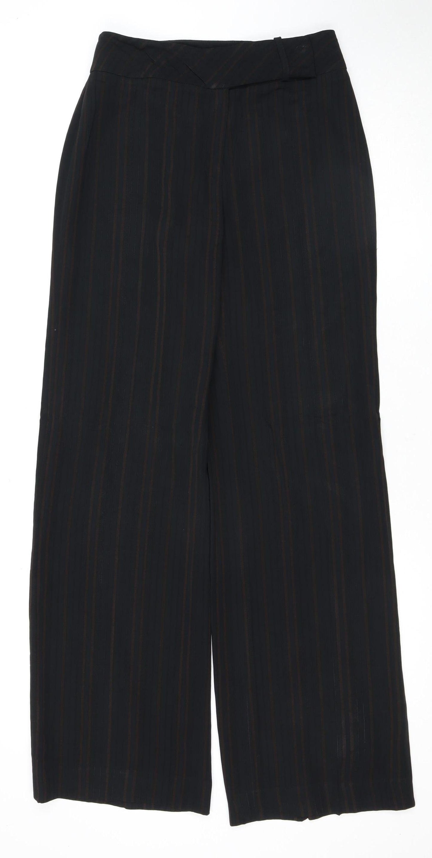 Jasper Conran Women's Black Striped Trousers Size 8