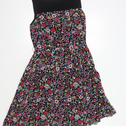 Laura Ashley Women's Floral Silk Dress, Size 12, Fit & Flare